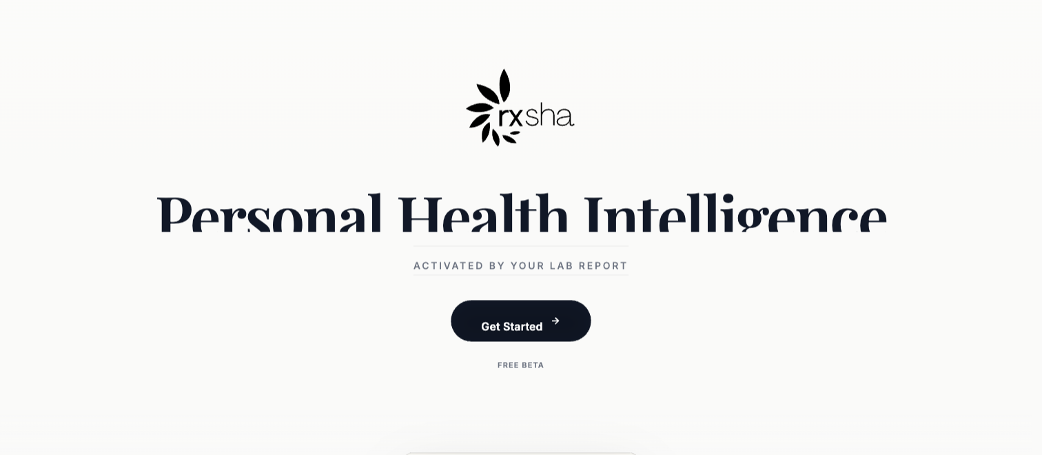 Rxsha — Personal Health Intelligence