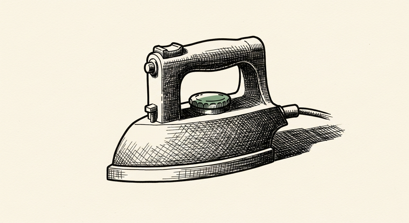 Pen-and-ink illustration: a single, heavy iron. For the story "OpenAI Gates Access to New Biodefense Model".